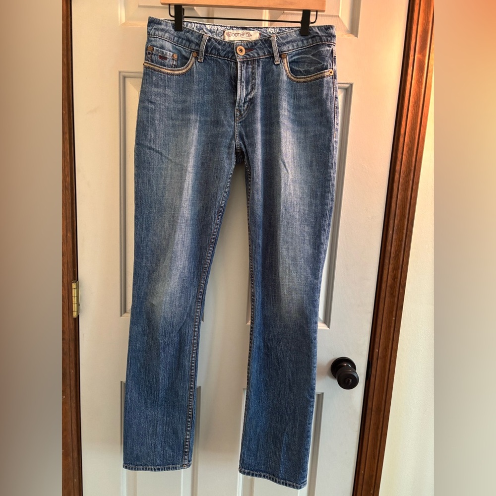 Bootheel Trading Co women’s jean tag removed sz 8-10 med wash western stitching